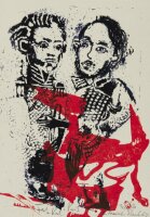 Grafikedition 05, Anna Schwarzbach "Fred und Karl in...