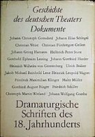 Hammer, Klaus (Hg.), Dramaturgische Schriften des 18....