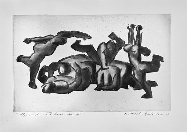 Grafik Radovani, Kosta Angelo "Menschen und Unmenschen II"