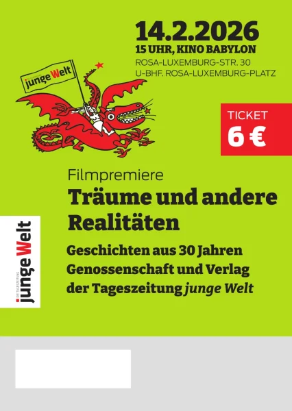 Filmpremiere jW-Geschichte - Ticket ermäßigt