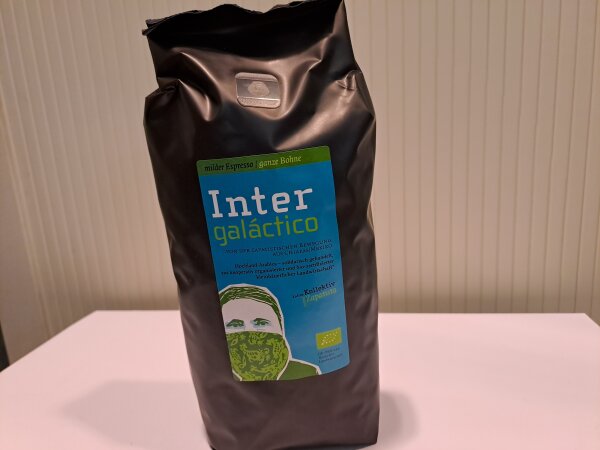 Kaffee Intergalactico (Milder Espresso, Bio, ganze Bohne, 500 g)