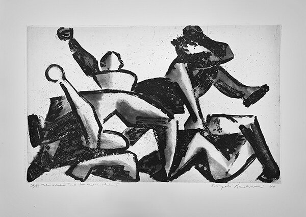 Grafik Radovani, Kosta Angelo "Menschen und Unmenschen I"